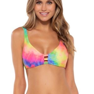Becca by Rebecca Virtues tie dye reversible top